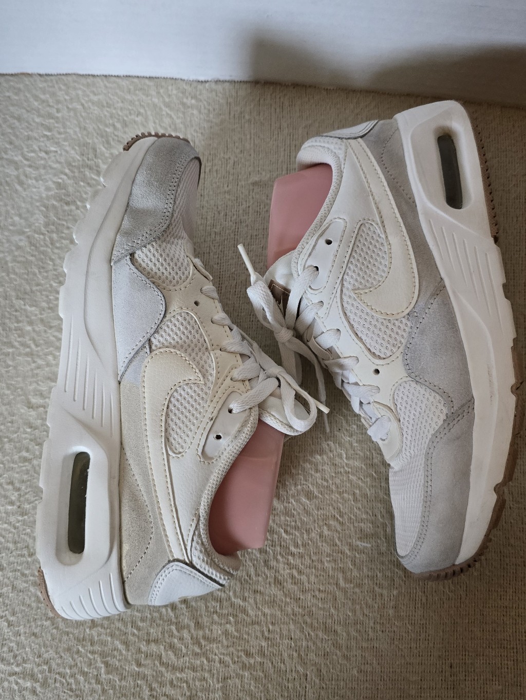 Nike Women’s Air Max Sc White And Cream Air-Cushioned Low-Top Sneakers Size 8